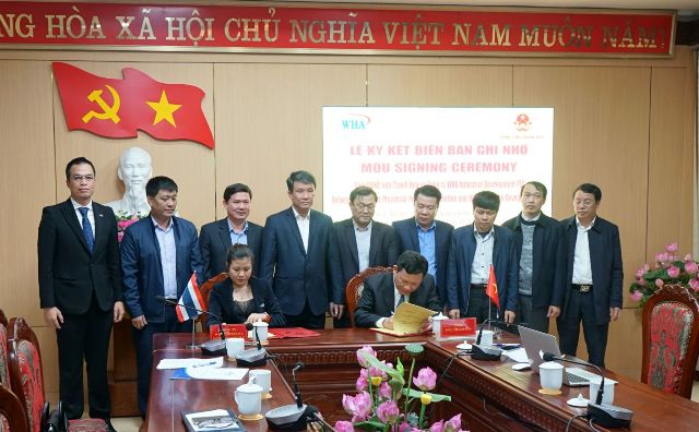 UBND tỉnh Thanh Hóa ký kết biên bản ghi nhớ với Công ty WHA Industrial Development PLC