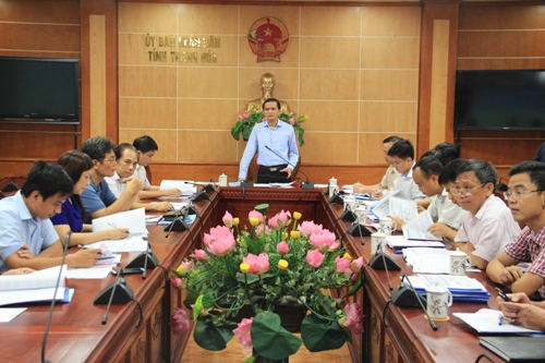 Hội nghị nghe báo cáo điều chỉnh, mở rộng Khu kinh tế Nghi Sơn đến năm 2035, tầm nhìn đến năm 2050.