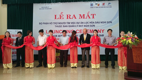 Lễ ra mắt Bộ phận hỗ trợ người tìm kiếm việc làm Dự án Lọc hóa dầu Nghi Sơn