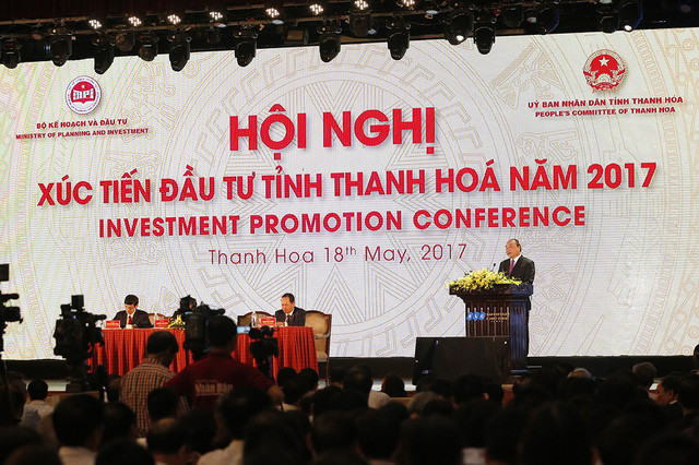 Thủ tướng tham dự Hội nghị Xúc tiến Đầu tư tỉnh Thanh Hóa năm 2017 tại FLC Thanh Hóa