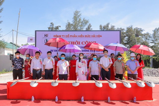 Khởi công tuyến đường nối vào dự án du lịch nghỉ dưỡng biển Hải Hòa