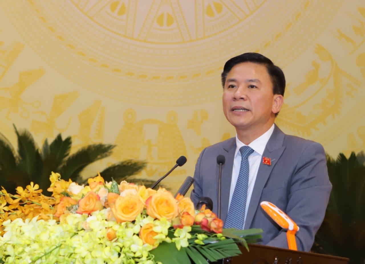 Phát biểu bế mạc Kỳ họp thứ tư, HĐND tỉnh khóa XVIII, nhiệm kỳ 2021-2026 của đồng chí Đỗ Trọng Hưng, Ủy viên Trung ương Đảng, Bí thư Tỉnh ủy, Chủ tịch HĐND tỉnh.