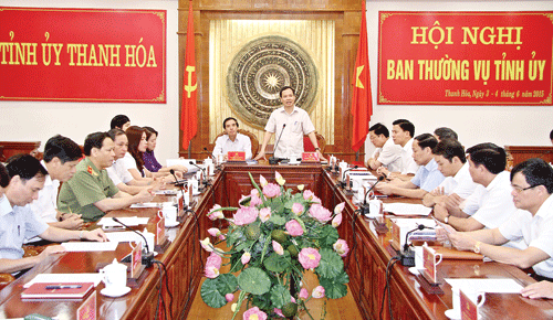 Công bố quyết định của Ban Bí thư Trung ương Đảng chuẩn y Phó Bí thư Tỉnh ủy Thanh Hóa