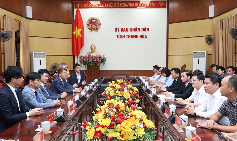 UBND tỉnh tiếp và làm việc với Công ty TNHH Điện Nghi Sơn 2