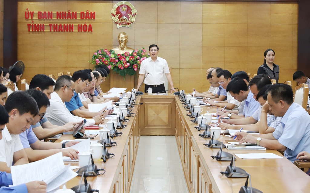 Hội nghị chuyên đề về tình hình thực hiện các dự án hạ tầng khu công nghiệp, cụm công nghiệp trên địa bàn tỉnh Thanh Hóa
