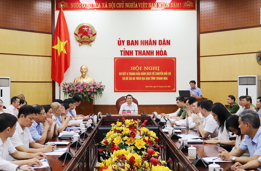 Sơ kết 6 tháng đầu năm 2023 về chuyển đổi số và Đề án 06 trên địa bàn tỉnh