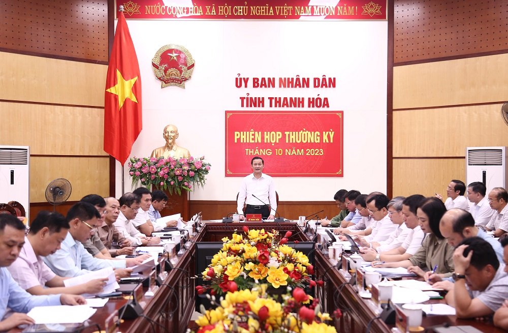 Phiên họp thường kỳ UBND tỉnh tháng 10 năm 2023