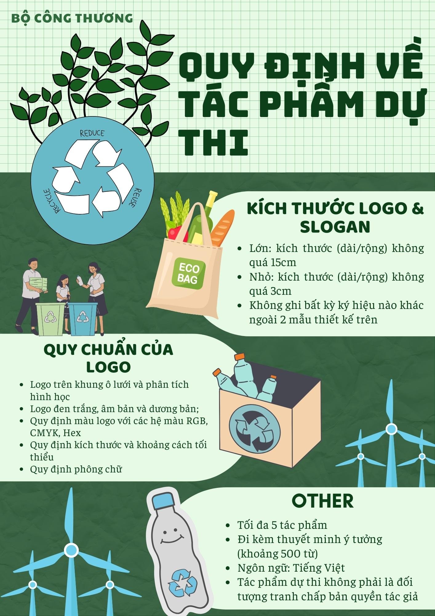 Gia hạn thời gian nhận tác phẩm dự thi "Sáng tạo logo và slogan về sản xuất và tiêu dùng bền vững"