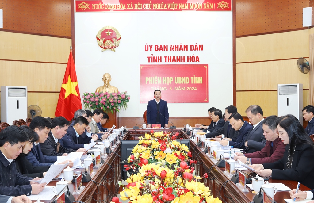 UBND tỉnh tổ chức Phiên họp tháng 3 năm 2024