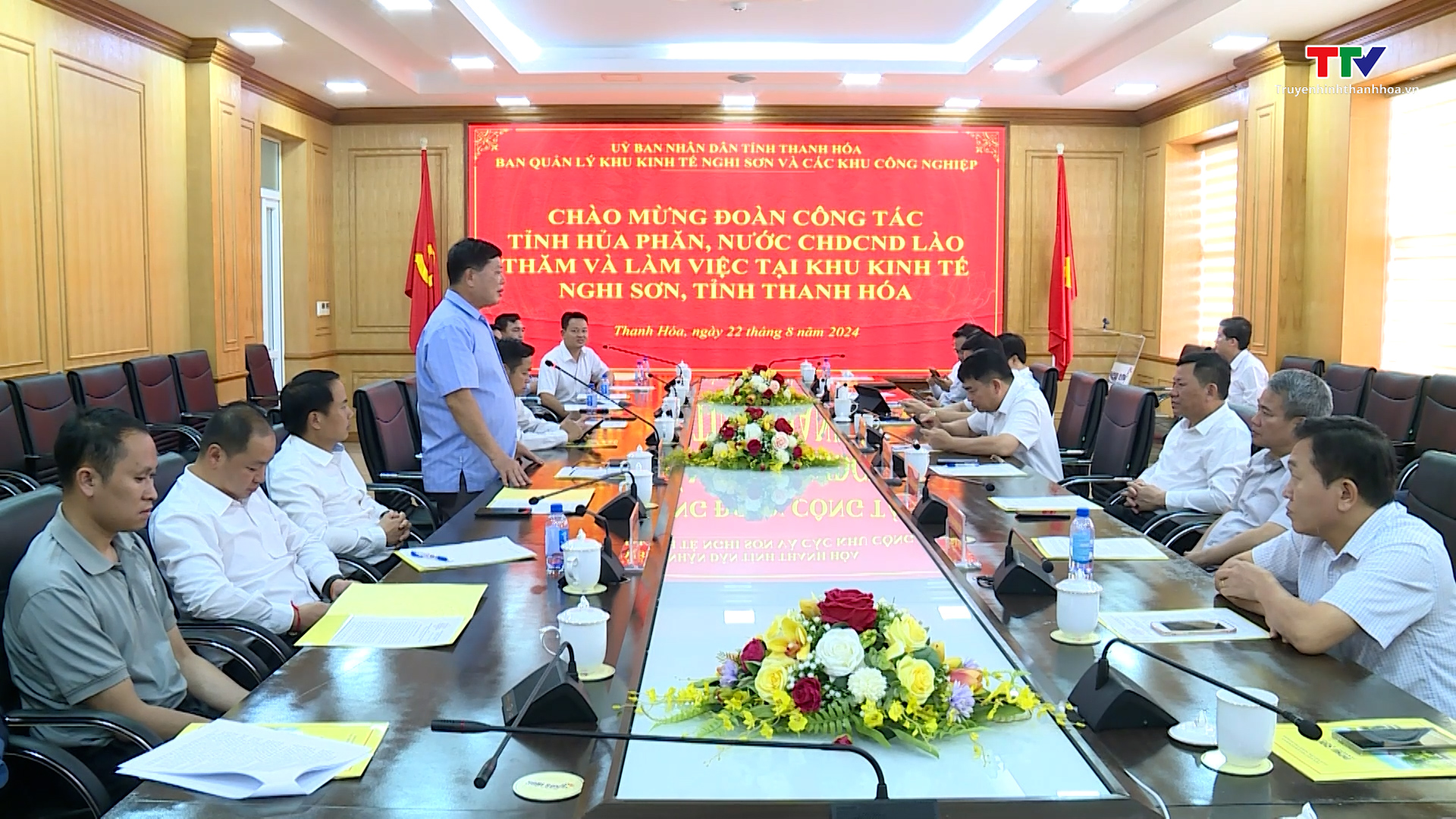 Đoàn công tác tỉnh Hủa Phăn, nước Cộng hoà dân chủ Nhân dân Lào thăm và làm việc tại Thanh Hoá