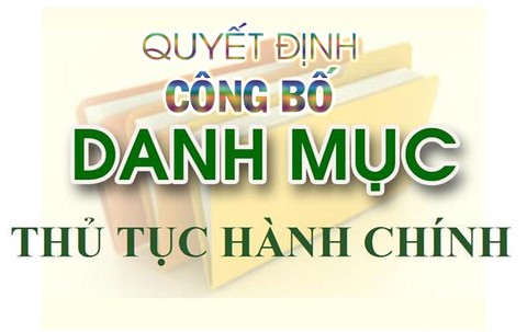 Quyết định Về việc công bố Danh mục TTHC ban hành mới trong lĩnh vực đầu tư tại Việt Nam thuộc thẩm quyền giải quyết của Ban Quản lý Khu kinh tế Nghi Sơn và các khu công nghiệp tỉnh Thanh Hóa