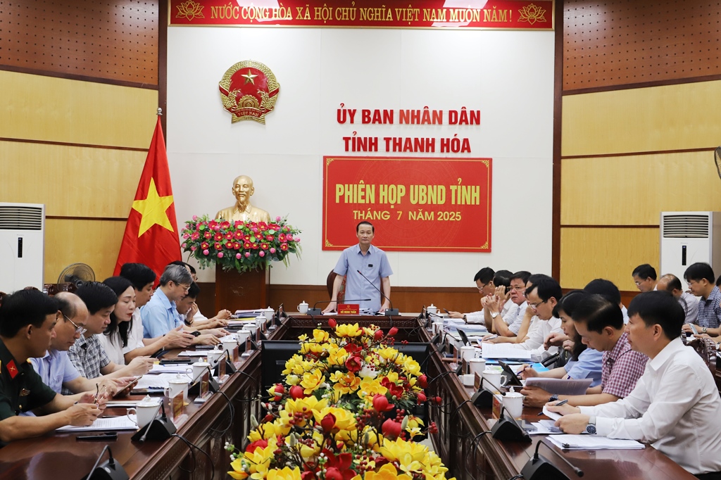 UBND tỉnh tổ chức phiên họp tháng 7 năm 2025