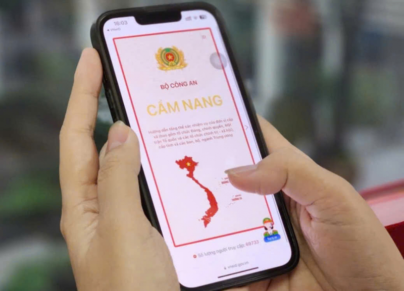 Tiện ích trợ lý ảo AI trên VNeID tra cứu xã, phường mới