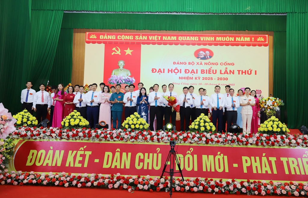 Đại hội đại biểu Đảng bộ xã Nông Cống lần thứ I, nhiệm kỳ 2025-2030