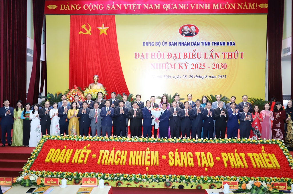 Đại hội đại biểu Đảng bộ UBND tỉnh Thanh Hóa lần thứ I, nhiệm kỳ 2025-2030