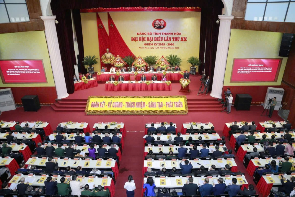 Khai mạc trọng thể Đại hội đại biểu Đảng bộ tỉnh Thanh Hóa lần thứ XX, nhiệm kỳ 2025-2030