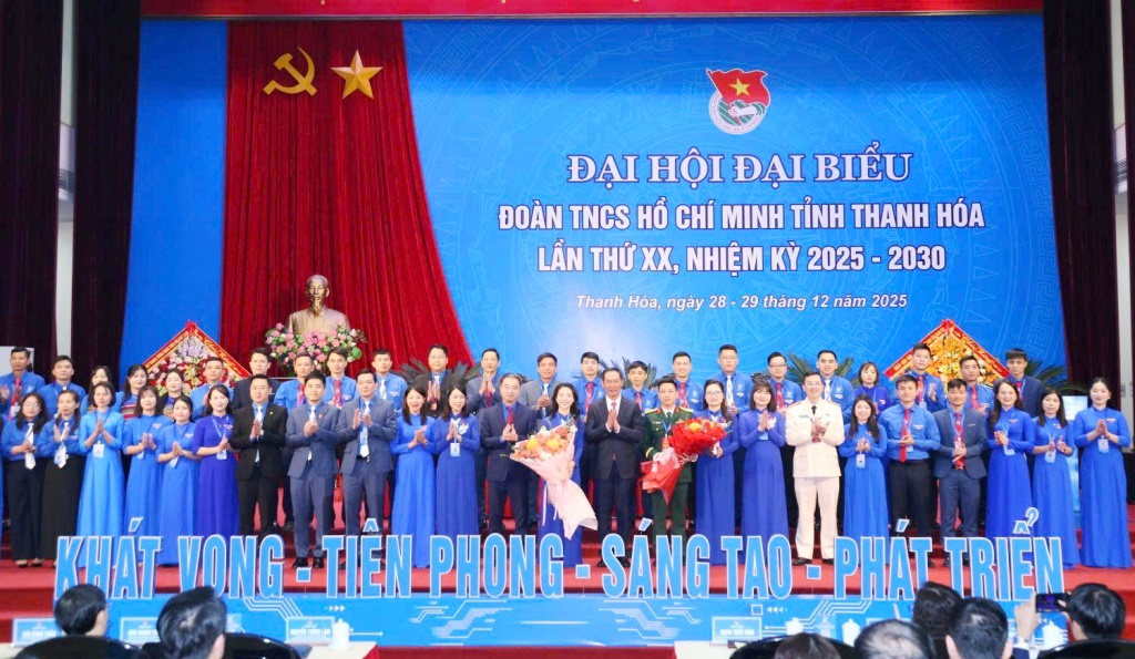 Đoàn TNCS Hồ Chí Minh tỉnh Thanh Hóa: Đại hội đại biểu lần thứ XX, nhiệm kỳ 2025-2030