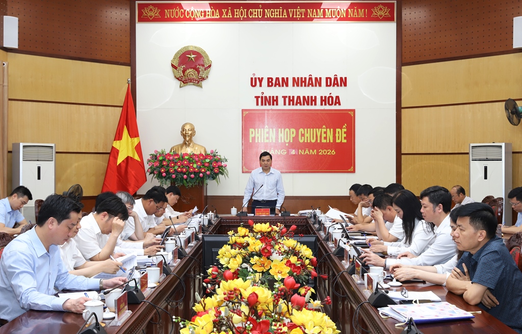 Phiên họp chuyên đề UBND tỉnh tháng 4 năm 2026