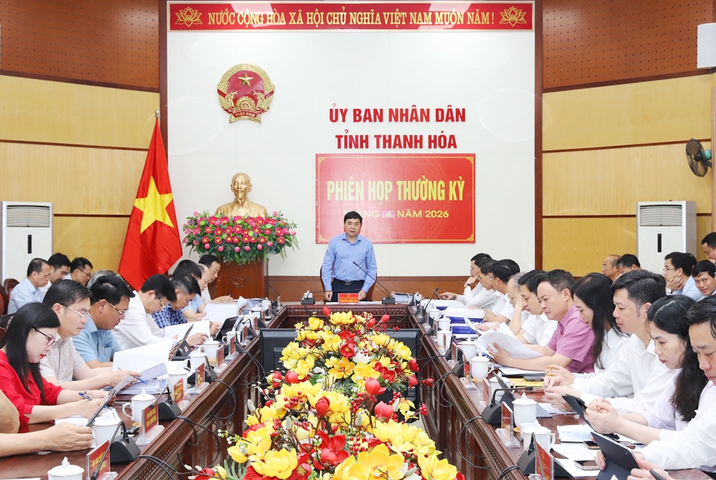 UBND tỉnh họp phiên thường kỳ tháng 4 năm 2026