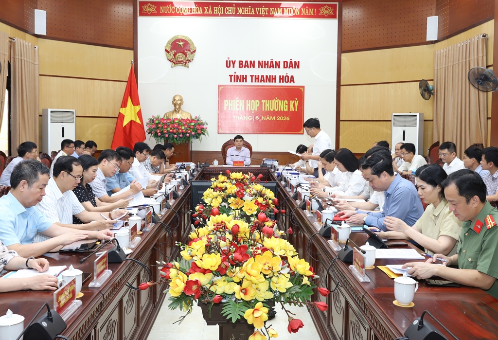 UBND tỉnh họp phiên thường kỳ tháng 5 năm 2026