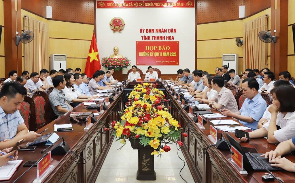 UBND tỉnh họp báo thường kỳ Quý II/2026
