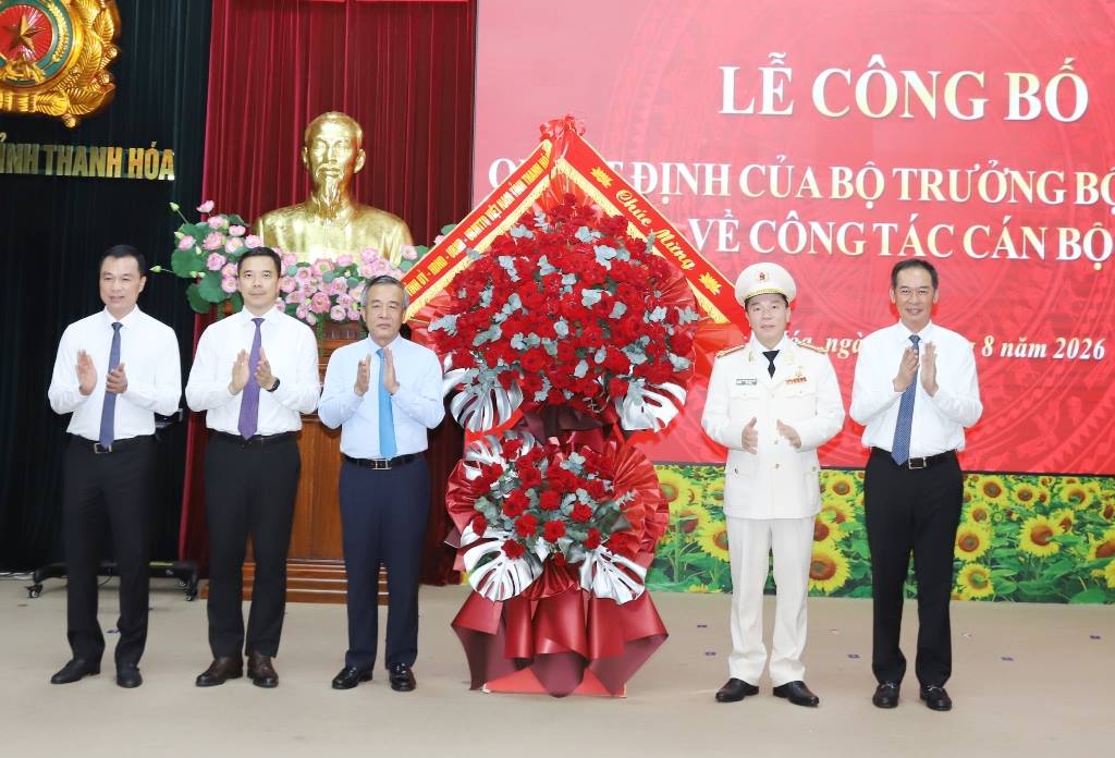 Công bố Quyết định Giám đốc Công an tỉnh Thanh Hóa